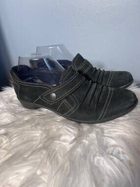 Cobb Hill Nadine New Balance Sz 9 Suede Slip On Leather Comfort Insole Arch